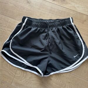 Nike Women's Gray Athletic Shorts with White Trim